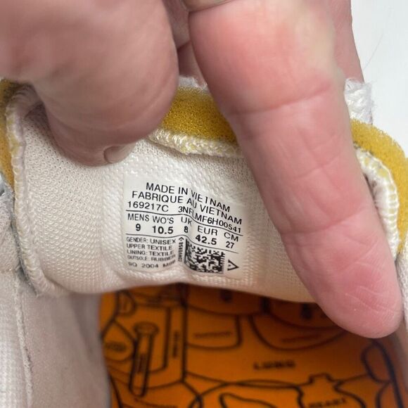 Converse White Pro Leather Low x Rokit Orange Pop 2020 Sneaker Shoes Size 9 - Picture 7 of 7